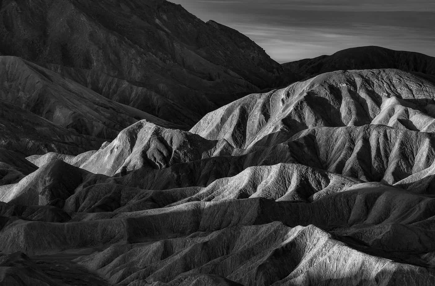 Early Light Illuminates a Small Section 
of Death Valley’s Badlands (Death Valley National Park, California)